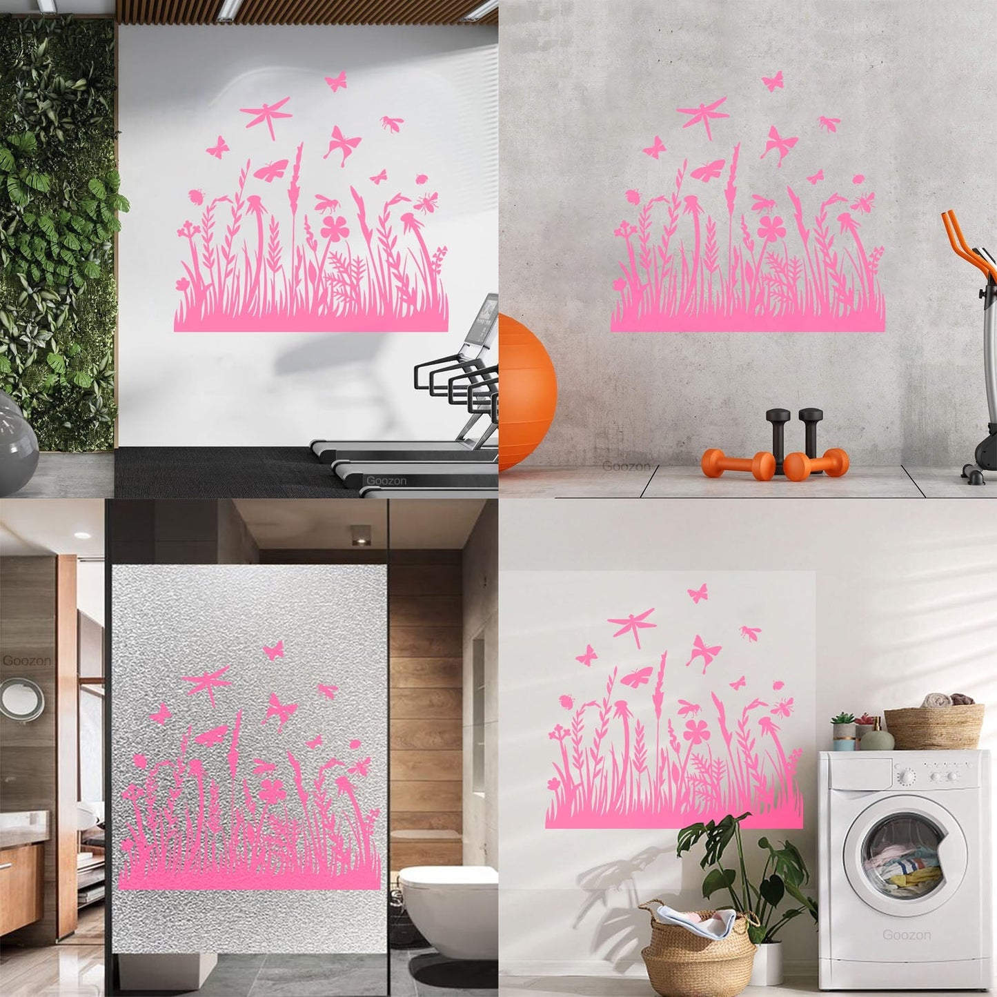 Engraving Decals Beautiful Insects Natural Flowers Butterfly Dragonfly Tattoo Culture