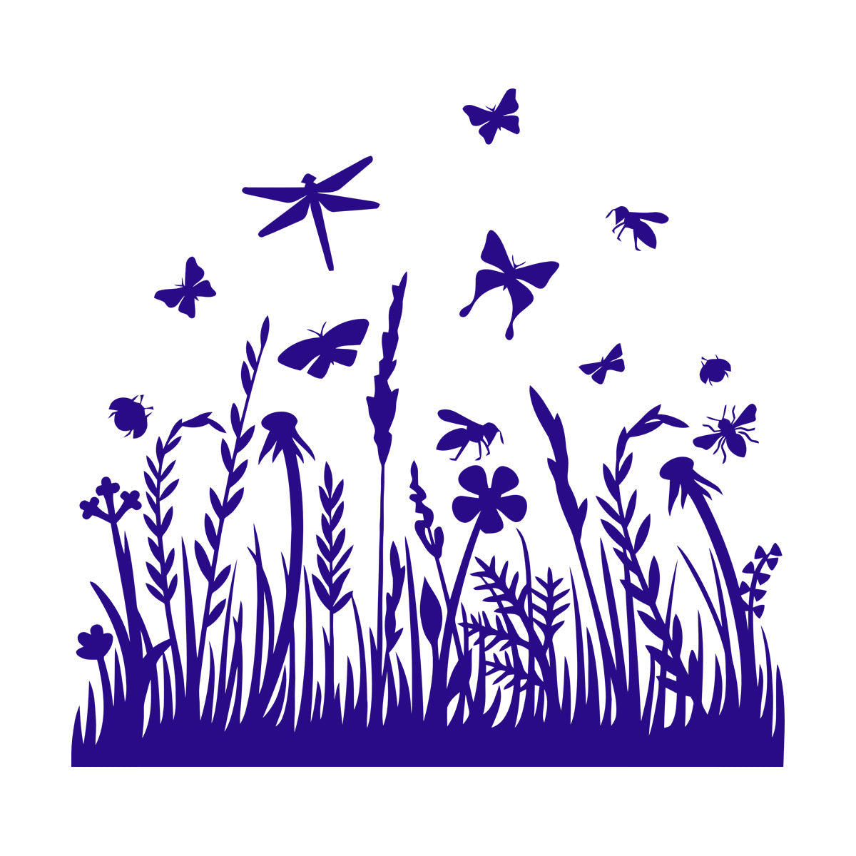 Engraving Decals Beautiful Insects Natural Flowers Butterfly Dragonfly Tattoo Culture