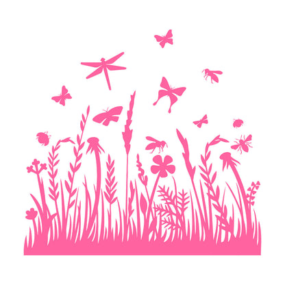 Engraving Decals Beautiful Insects Natural Flowers Butterfly Dragonfly Tattoo Culture