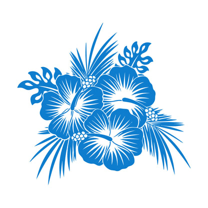 Lettering Stickers Hawaii Hawaiian Tropical Flowers Spa Beach Bud Personalized Customization