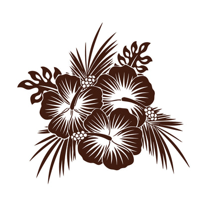 Lettering Stickers Hawaii Hawaiian Tropical Flowers Spa Beach Bud Personalized Customization