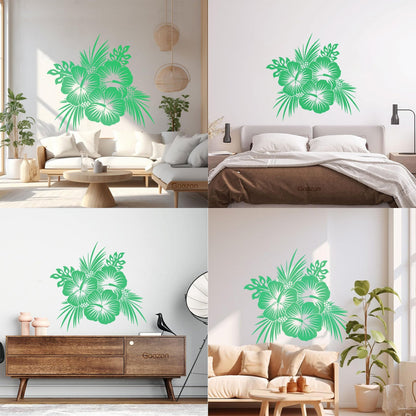 Lettering Stickers Hawaii Hawaiian Tropical Flowers Spa Beach Bud Personalized Customization