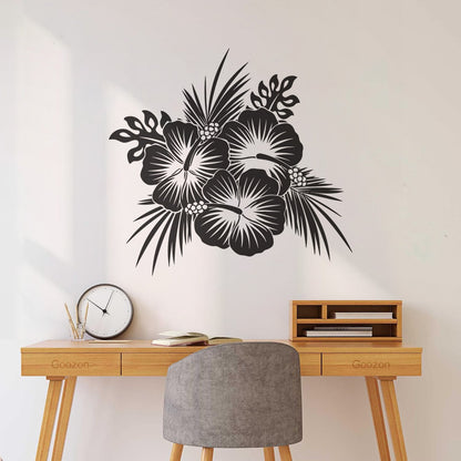 Lettering Stickers Hawaii Hawaiian Tropical Flowers Spa Beach Bud Personalized Customization