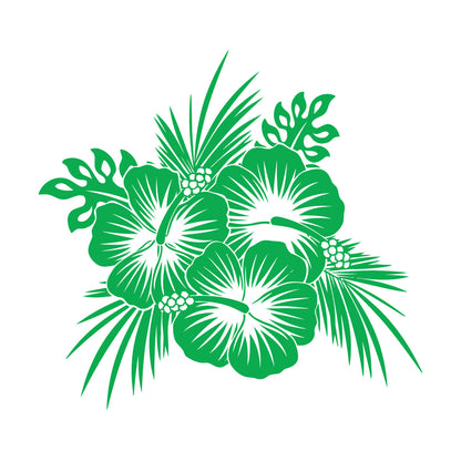Lettering Stickers Hawaii Hawaiian Tropical Flowers Spa Beach Bud Personalized Customization