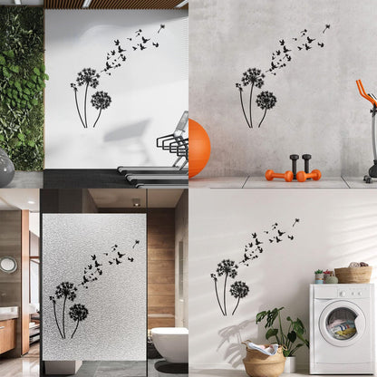 Wall Vinyl Sticker Decor Birds Dandelions Flower Garden Bedroom Tattoo Culture
