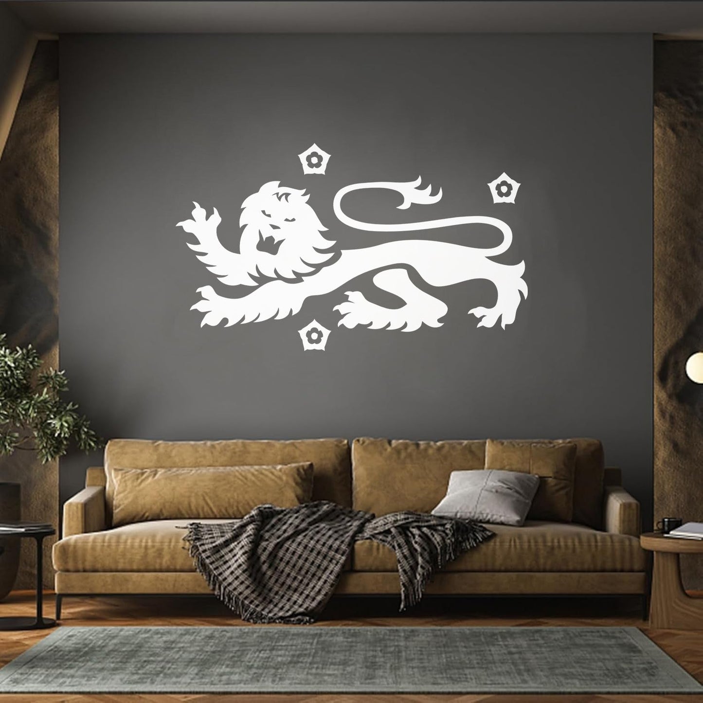 Celtic Ornament Lion Animal Flowers Wall Stickers Paster Paper Can Modify And Add Information