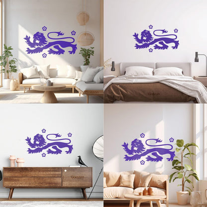 Celtic Ornament Lion Animal Flowers Wall Stickers Paster Paper Can Modify And Add Information