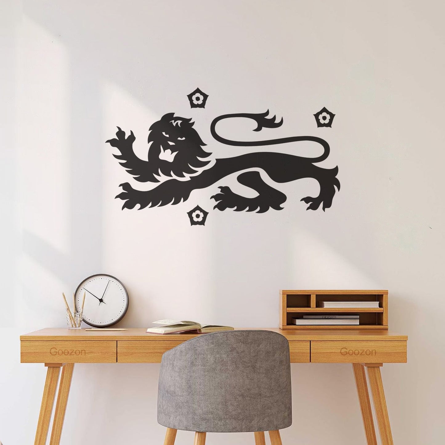 Celtic Ornament Lion Animal Flowers Wall Stickers Paster Paper Can Modify And Add Information