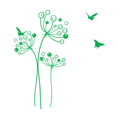 Wall Stickers Dandelion Flower Birds Can Modify And Add Information