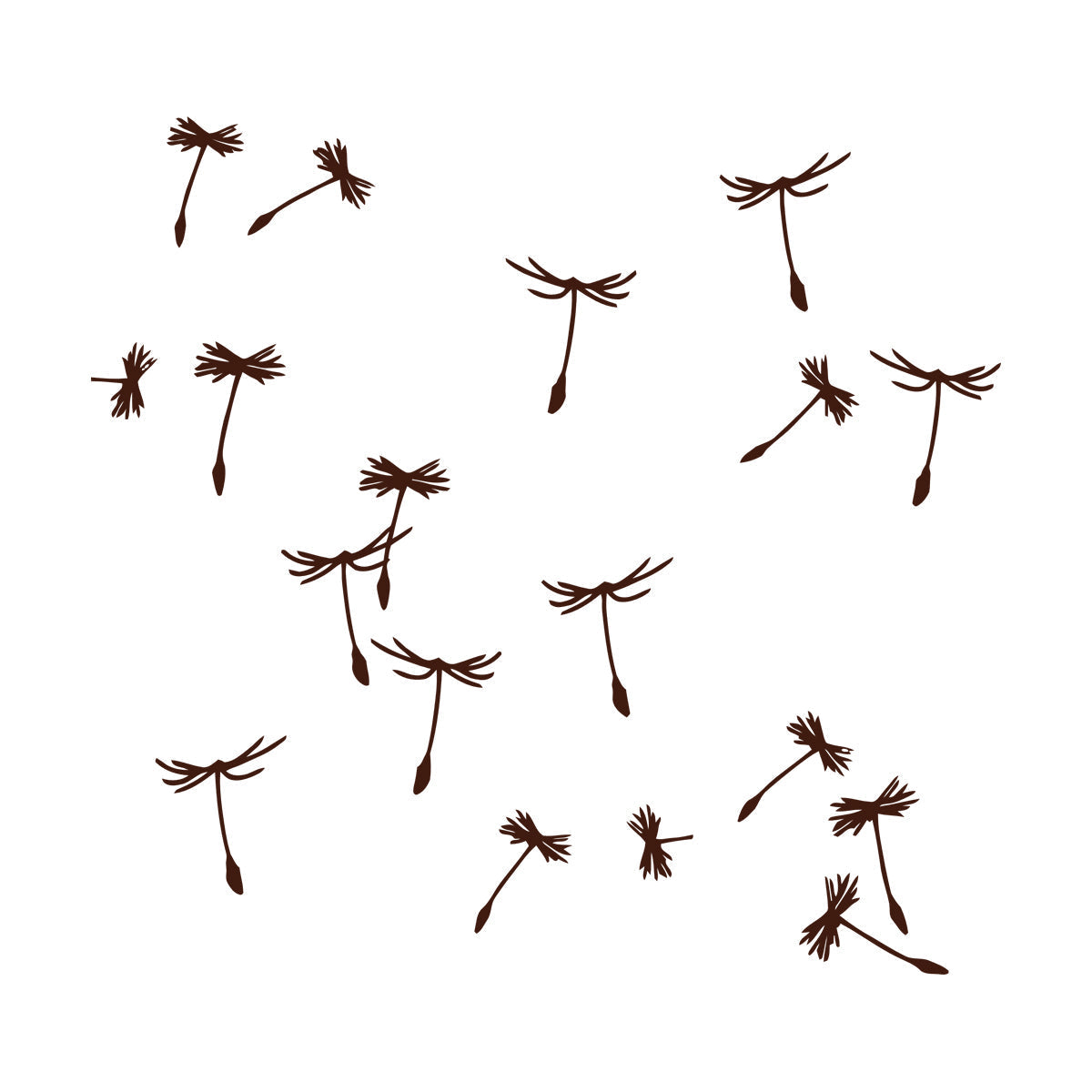 Dandelion Petals Flower Plant Ation Fine Carving Stickers Multiple Size Options