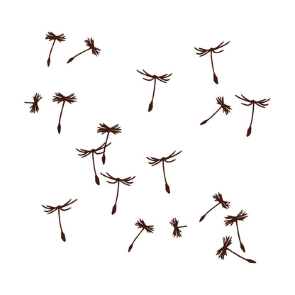 Dandelion Petals Flower Plant Ation Fine Carving Stickers Multiple Size Options