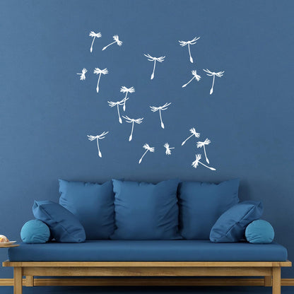 Dandelion Petals Flower Plant Ation Fine Carving Stickers Multiple Size Options