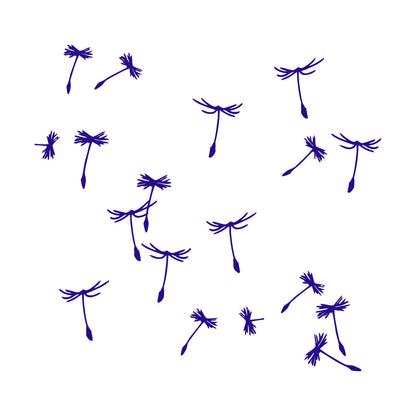 Dandelion Petals Flower Plant Ation Fine Carving Stickers Multiple Size Options