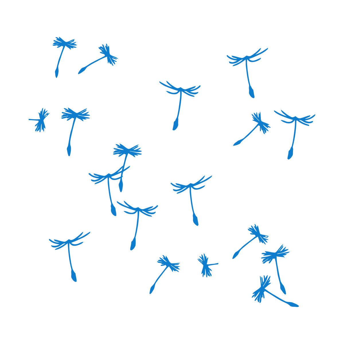 Dandelion Petals Flower Plant Ation Fine Carving Stickers Multiple Size Options