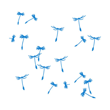 Dandelion Petals Flower Plant Ation Fine Carving Stickers Multiple Size Options