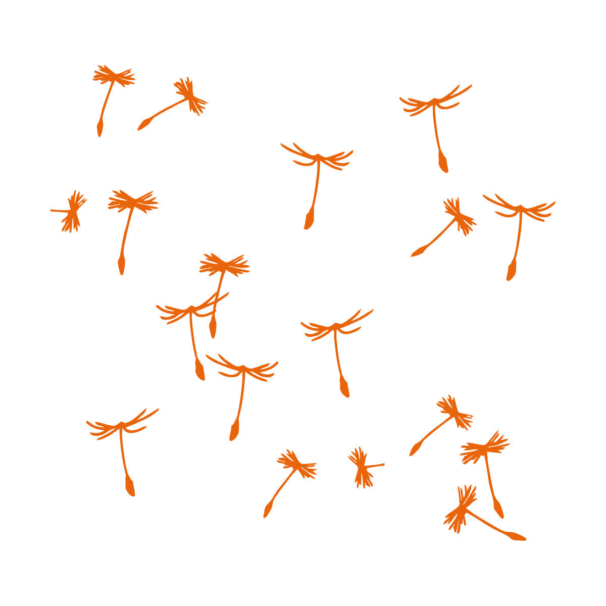 Dandelion Petals Flower Plant Ation Fine Carving Stickers Multiple Size Options