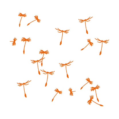 Dandelion Petals Flower Plant Ation Fine Carving Stickers Multiple Size Options