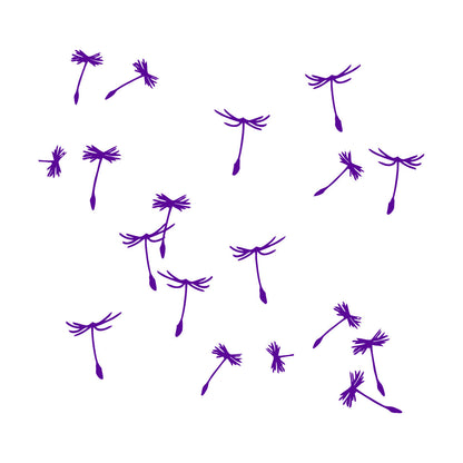 Dandelion Petals Flower Plant Ation Fine Carving Stickers Multiple Size Options