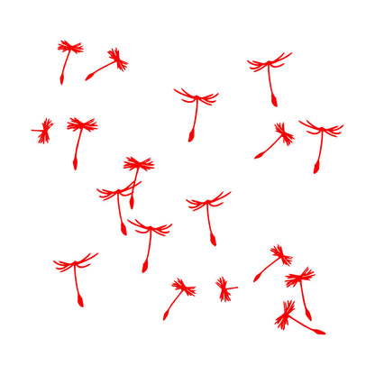 Dandelion Petals Flower Plant Ation Fine Carving Stickers Multiple Size Options
