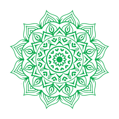 Wall Decals Ethnic Style Round Flower Mandala Ornament Store Decoration