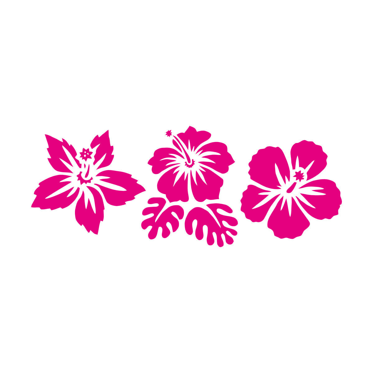 Engraving Decals Exotic Flowers Buds Beach Style Removable Without Leaving Glue