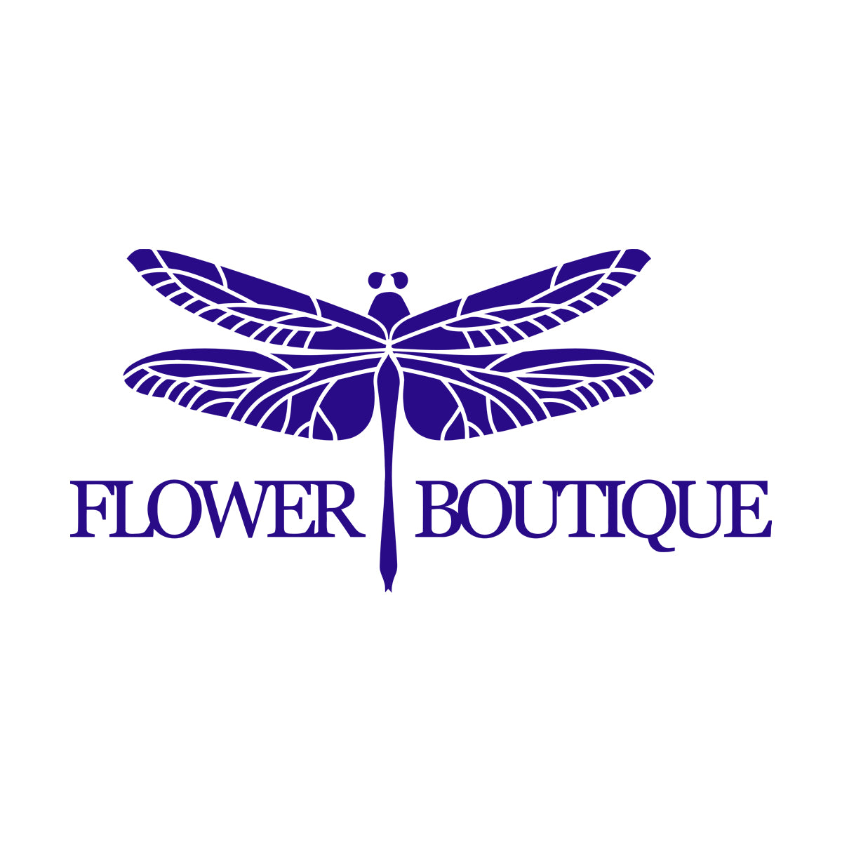 Engraving Decals Flower Boutique Logo Dragonfly Glass Stickers