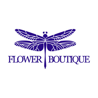 Engraving Decals Flower Boutique Logo Dragonfly Glass Stickers