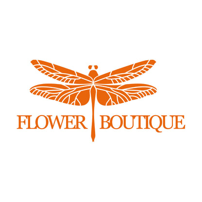 Engraving Decals Flower Boutique Logo Dragonfly Glass Stickers