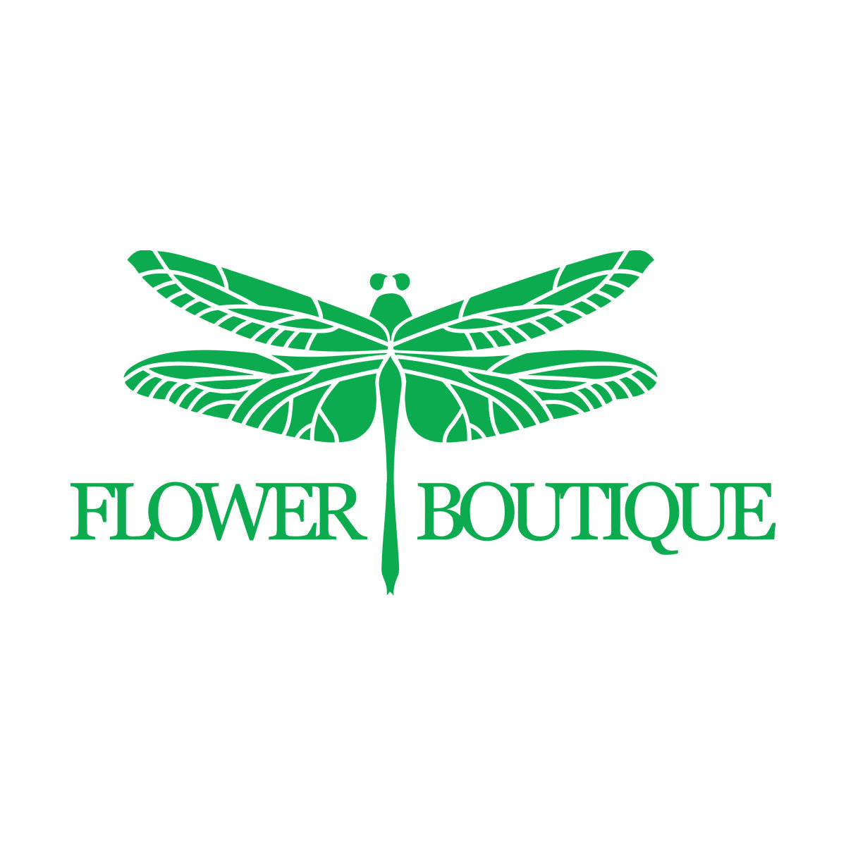 Engraving Decals Flower Boutique Logo Dragonfly Glass Stickers