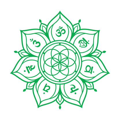 Wall Decals Flower Mandala With Chakras Sacred Geometry Can Modify And Add Information