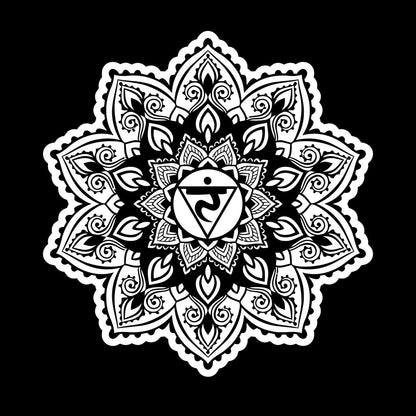 Vinyl Wall Decals Flowers Mandala Patterns Ornament Meditate Balance It Won'T Fall Off