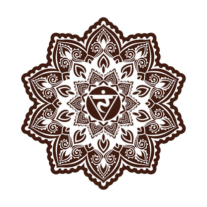 Vinyl Wall Decals Flowers Mandala Patterns Ornament Meditate Balance It Won'T Fall Off