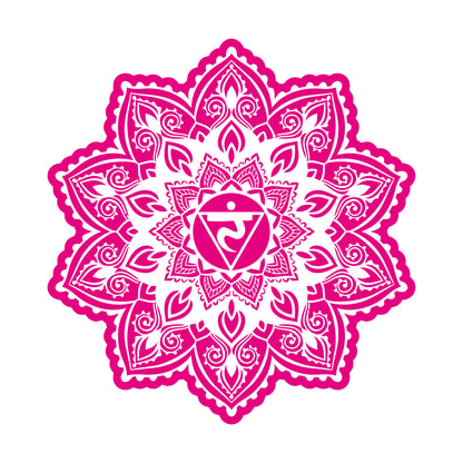 Vinyl Wall Decals Flowers Mandala Patterns Ornament Meditate Balance It Won'T Fall Off