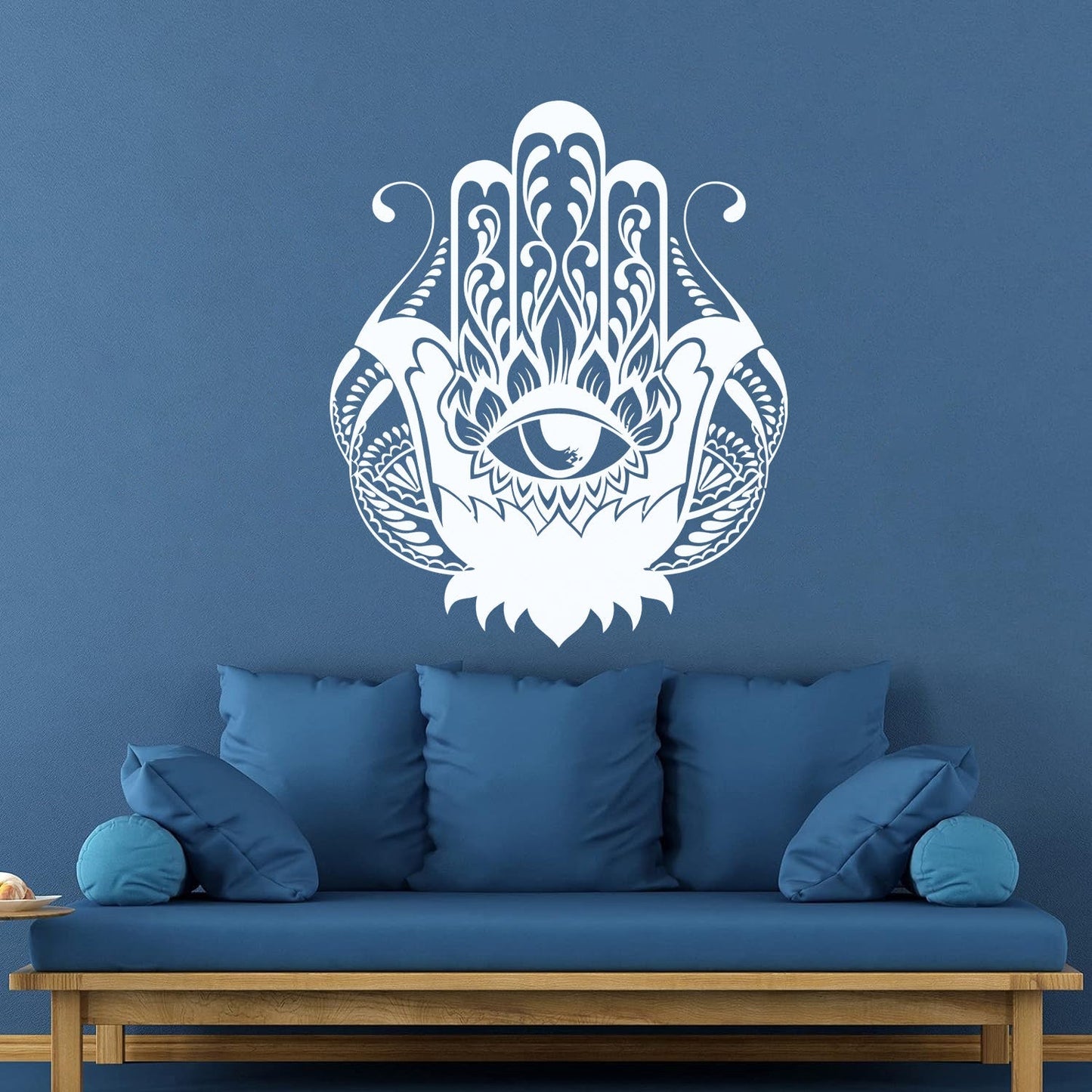 Wall Decals Paster Paper Hamsa Amulet Talisman Lotus Flower Home Removable Without Leaving Glue