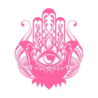 Wall Decals Paster Paper Hamsa Amulet Talisman Lotus Flower Home Removable Without Leaving Glue