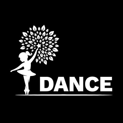 Wall Decals Pvc Little Dancer Flower Pattern Kids Ballet Studio Can Modify And Add Information