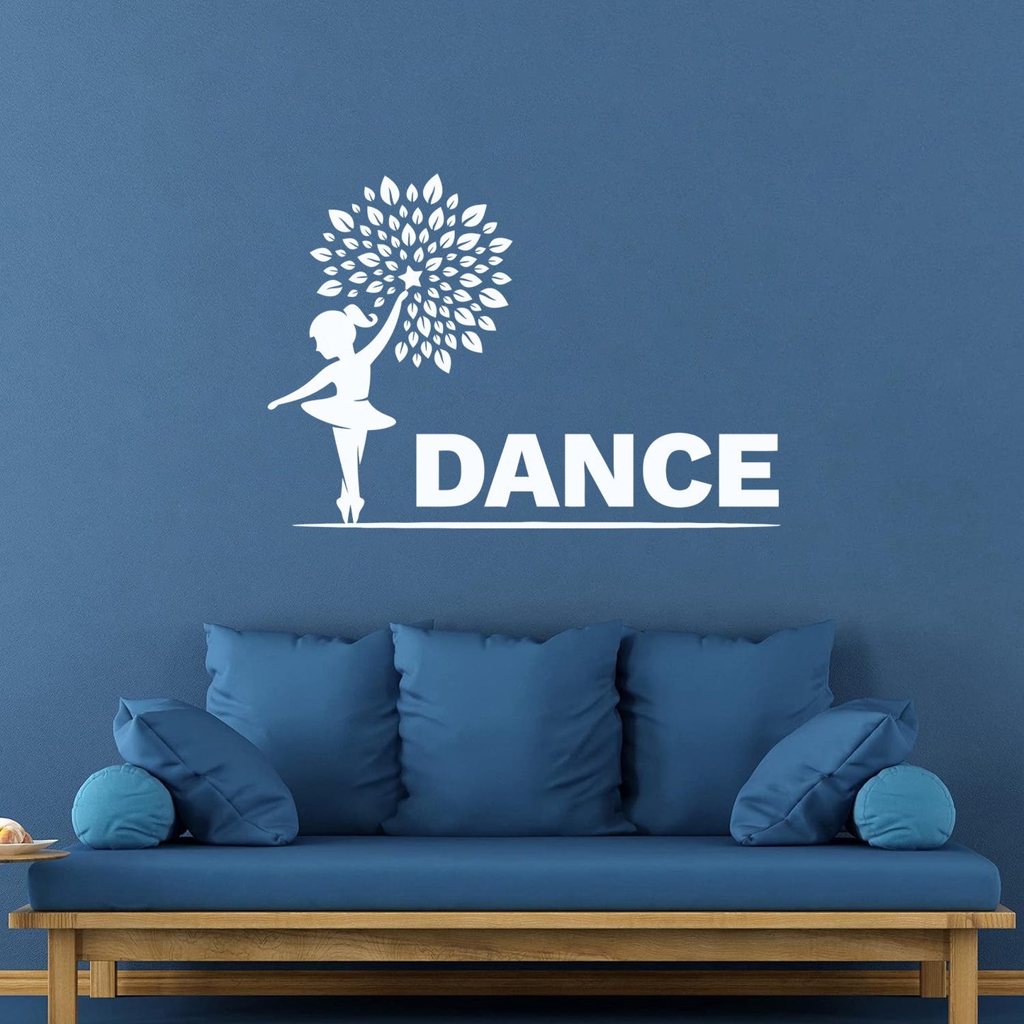 Wall Decals Pvc Little Dancer Flower Pattern Kids Ballet Studio Can Modify And Add Information