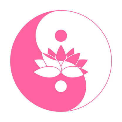 Fine Carving Stickers Lotus Flower Yin Yang Symbol Zen Meditation Art Decoration