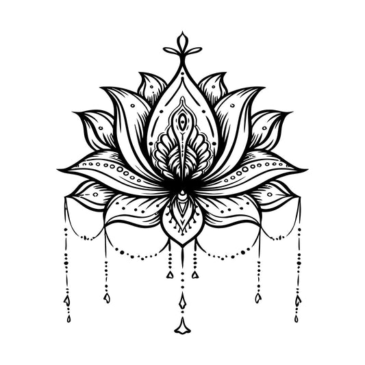 Vinyl Wall Stickers Lotus Flower Yoga Center Zen Symbol Harmony Do Not Damage The Wall Surface