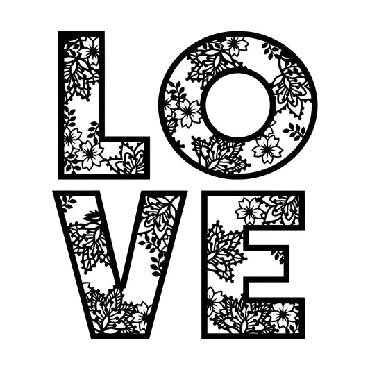 Wall Stickers Paster Paper Love Romantic Flowers Equipped With Transfer Film Kit