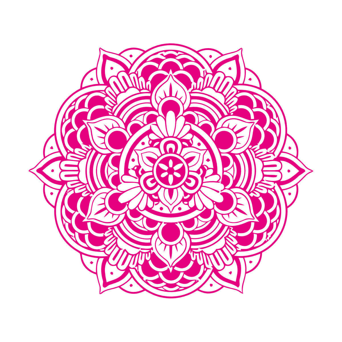 Wall Stickers Mandala Beautiful Flower Home Multiple Size Options