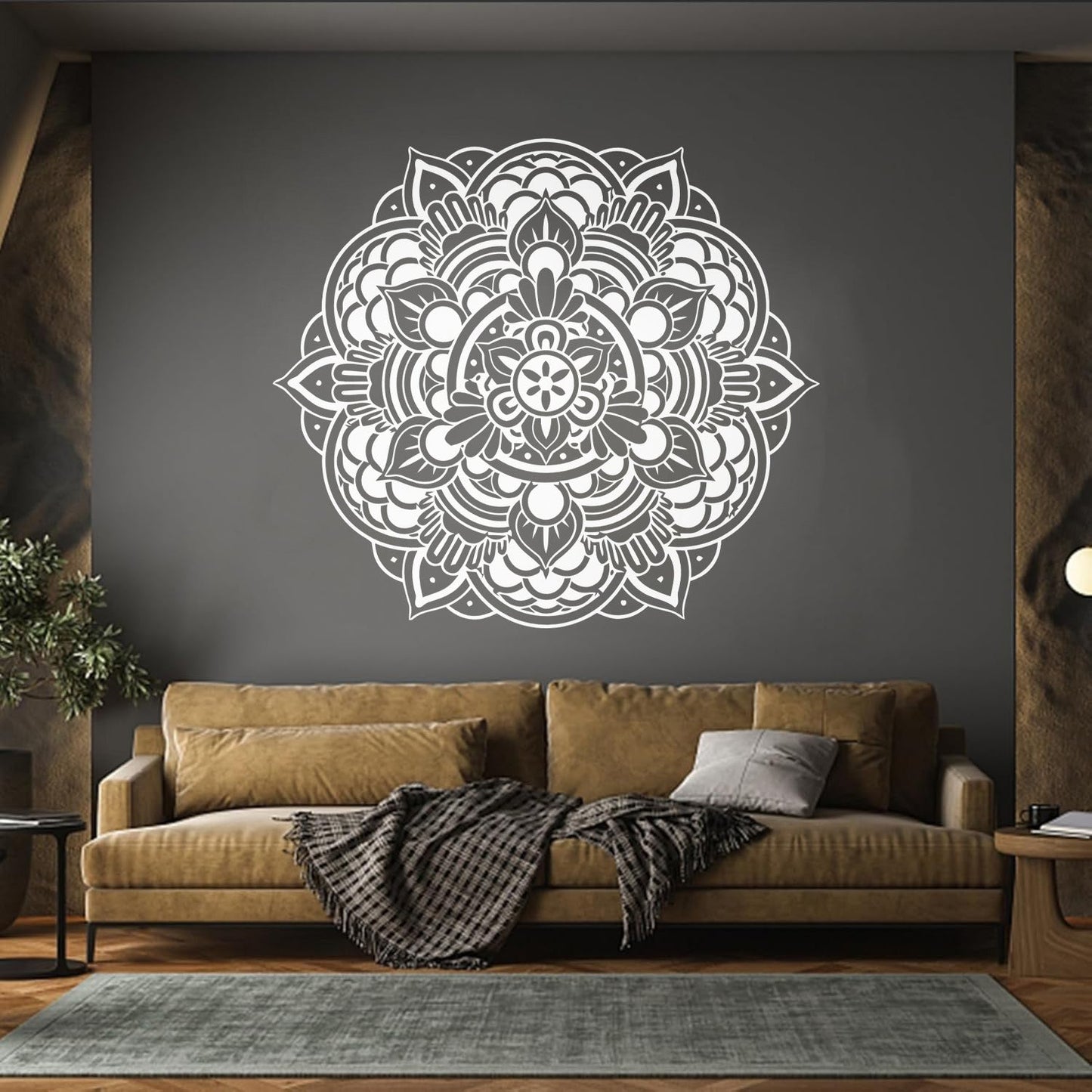 Wall Stickers Mandala Beautiful Flower Home Multiple Size Options