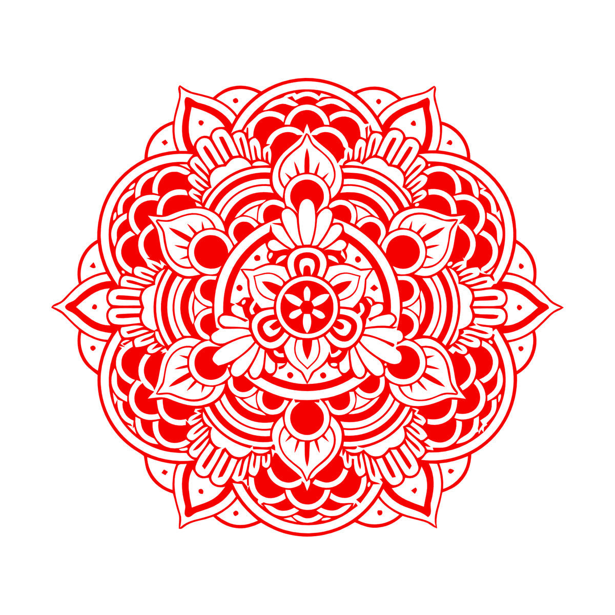 Wall Stickers Mandala Beautiful Flower Home Multiple Size Options