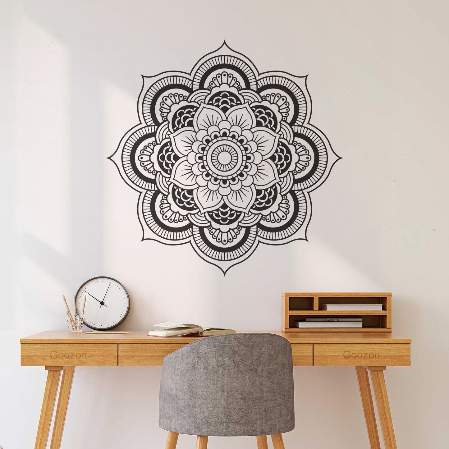 Fine Carving Decals Lotus Flower Mandala D¨¦cor Pattern Waterproof