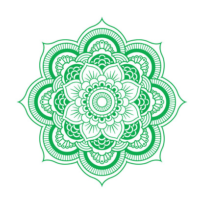Fine Carving Decals Lotus Flower Mandala D¨¦cor Pattern Waterproof