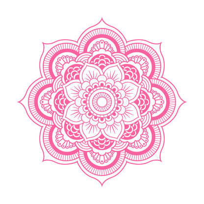 Fine Carving Decals Lotus Flower Mandala D¨¦cor Pattern Waterproof