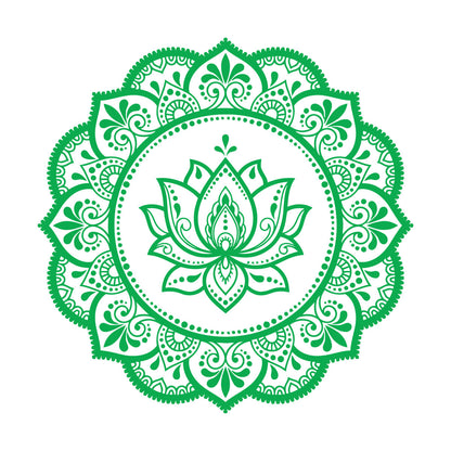 Lettering Stickers Mandala Circle Flower Ornament Pattern Lotus Wall Beautification