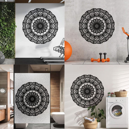 Wall Decals Paster Paper Mandala Circle Flowers Beautiful Floral Ornament Car Body Decoration