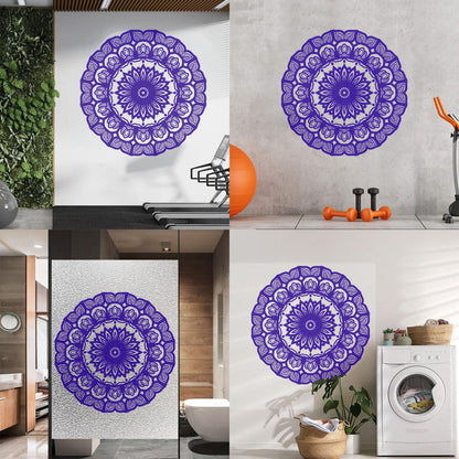 Wall Decals Paster Paper Mandala Circle Flowers Beautiful Floral Ornament Car Body Decoration