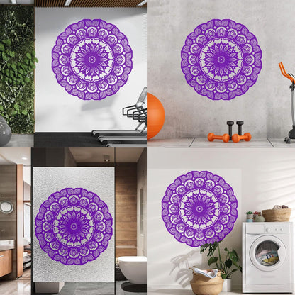Wall Decals Paster Paper Mandala Circle Flowers Beautiful Floral Ornament Car Body Decoration